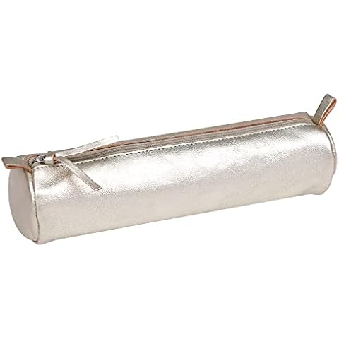 Clairefontaine Leather Pencil Case - Grey Cover