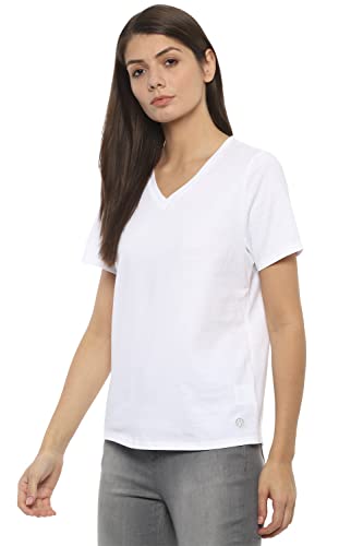 Image of Van Heusen Women's Solid Regular Fit T-Shirt