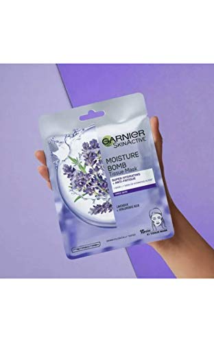 Garnier Moisture Bomb Lavender Sheet Mask x 1 - Image 6