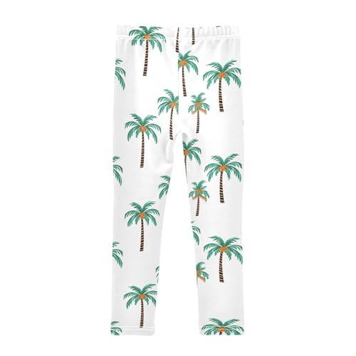 Kids High Waist Palm Tree Leggings for Toddler Girls 4T 202b33112