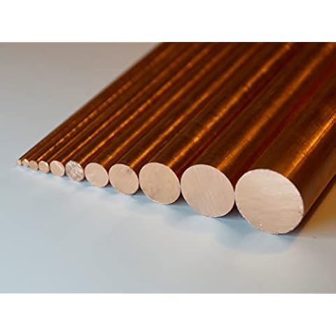 Reines Kupfer Cu99,9 Rundstangen 3-30mm Durchmesser 50-1000mm Länge (10x300mm) Cover