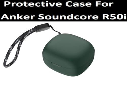 Image of ColorCase Front & Back Full Protection Silicon Case Cover for Anker Soundcore R50i - (Green) (Airpods Not Included)