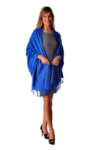 Cashmere Boutique 70% Cashmere and 30% Silk Pashmina Shawls for Women - Luxury Lightweight, Soft and Warm - 36