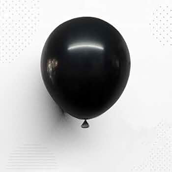 風船 Amazon | 5インチラウンド風船 13cm スタンダード ブラック 黒