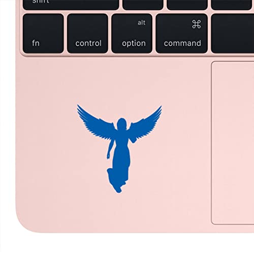 Image of Angel With Wings (Azure Blue) (Set Of 2) Premium Waterproof Vinyl Decal Stickers For Laptop Phone Accessory Helmet Car Window Bumper Mug Tuber Cup Door Wall Decoration