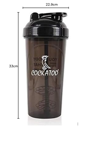 Cockatoo CS-01 Plastic Shaker Bottle (Black, 700 Milliliters),700 ml - Image 8 thumbnail