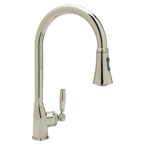 ROHL MB7928LMSTN-2 High-Spout Pull-Down Kitchen Faucet