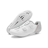 [OKEPIA] ビンディングシューズ サイクリングシューズ SPD-SL両対応 サイクルシューズ 自転車靴 ロードバイク MTB メンズ レディーズ マウンテンバイク 大きいサイズ 歩ける ゴム 初心者 軽量 通気性 滑りにく ユニセックス (グレー/ロードバイク, 大人, 29.0 cm, 数値, 日本の靴のサイズ寸法)