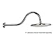 Purelux 17 Inches Shower Arm Made of Stainless Steel Water Outlet PJ1701, Long Reach Shower Head Extension Chrome Finish