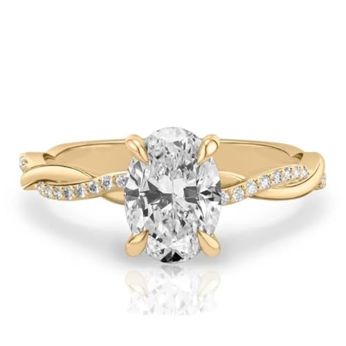 Moissanite Engagement Rings for Women Twisted Infinity Engagement Rings for Women Solitaire Moissanite Rings Anniversary Rings2