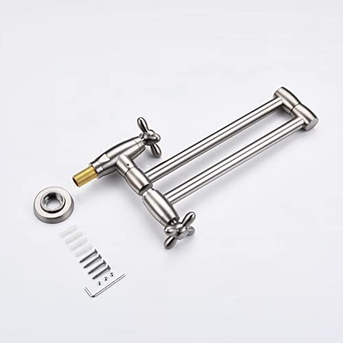 Robinet de cuisine pliable à bras pivotant et double joint extensible - 7