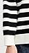 English Factory Women's Stripe Round Neck Sweater, Ivory/Black, XS