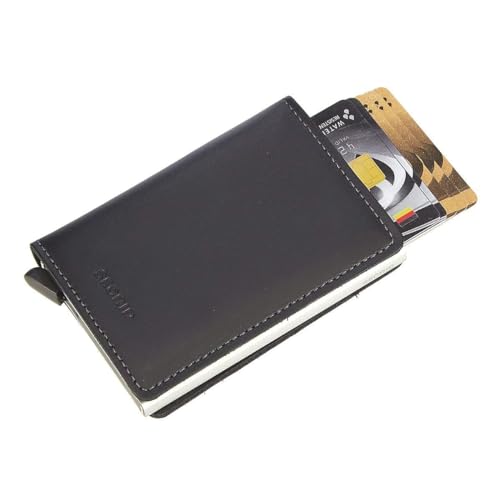 Secrid Slim Wallet Leather Black, RFID Safe Card case4