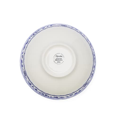 Spode Brocato Set of 4 16cm Rimless Bowls, Blue & White, 16.3cm - Image 2