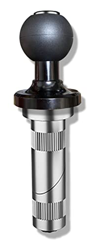 Kaedear(カエディア) バイク ステム ホール ボールマウント ステマボール 1インチ 25.4mm ボール 付き ステマ クランプバー マルチバー セパハン セパレート ハンドル バイク用 スマホホルダー 取り付け KDR-R30B-17-20 (17-20mm)