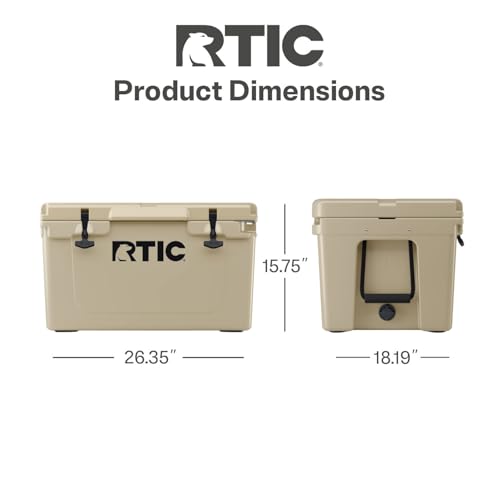 RTIC Ultra-Tough Cooler Hard Insulated Portable Ice Chest Box for Beach, Drink, Beverage, Camping, Picnic, Fishing, Boat, Barbecue - Image 6