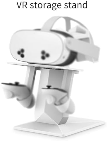 Supporto per cuffie VR per accessori per realtà virtuale, display salvaspazio e supporto per controller e attrezzatura da gioco, si adatta alla maggior parte delle cuffie