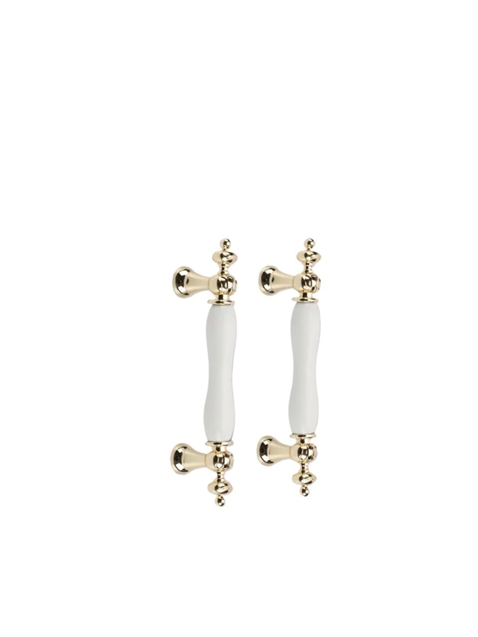 Poignée de cuisine en céramique blanche 128mm pour rénover facilement une armoire ou coiffeuse