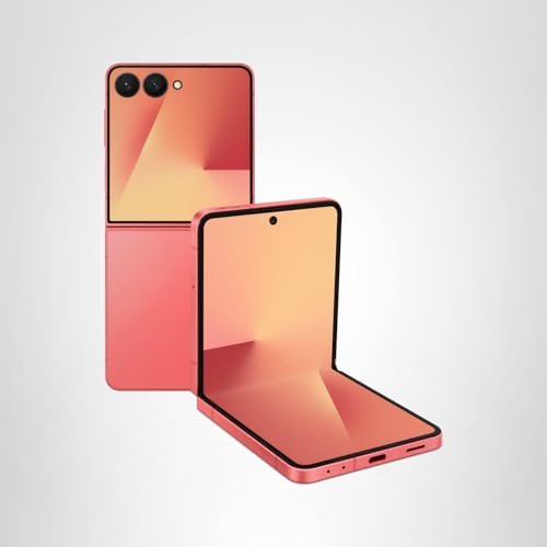 Samsung Galaxy Z Flip7 Cell Phone, 512GB AI Smartphone, Unlocked Android, high-res 50 MP Camera, Powerful Processor, Long Battery Life, 2025, US 1 Yr Manufacturer Warranty, Coral Red