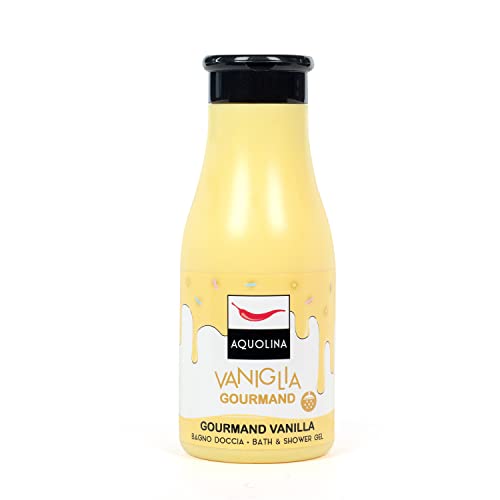 Aquolina Gel de ducha Vainilla Gourmand. Gel de ducha cremoso, ligero y de rápida absorción – Formato de 250 ml