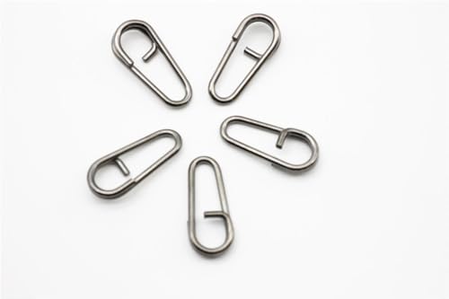 150 piezas anillos divididos ovalados acero inoxidable pesca miniatura 6