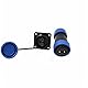 HangTon TY28 2 Pin 45A Aviation Waterproof Power Connector Männlich Weiblich Kabel Stecker Buchse Schraube-Crimp Lötfrei Quick-Disconnect für Outdoor Solar Truck Gerät