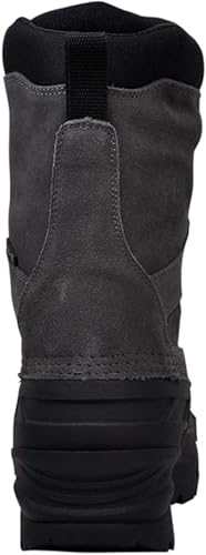 Kamik Men's Nation Plus Snow Boot, Charcoal, 10 W US3