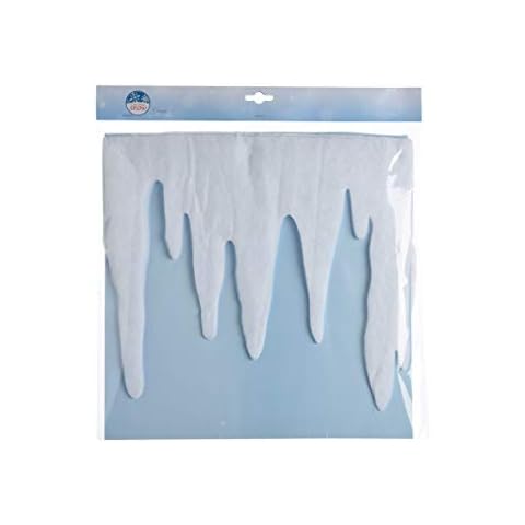 Kaemink Icicle Border Christmas/Winter Snow Display Decoration - White Felt -2 metres Cover