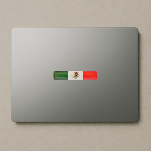 Mexico Flag 3D Epoxy Car Stickers, Reflective, 4-Pack for Cars, Motorcycles, Helmets, Laptops, & More – Premium Quality Vehicle Accessory, Durable Mexican Pride Accessories