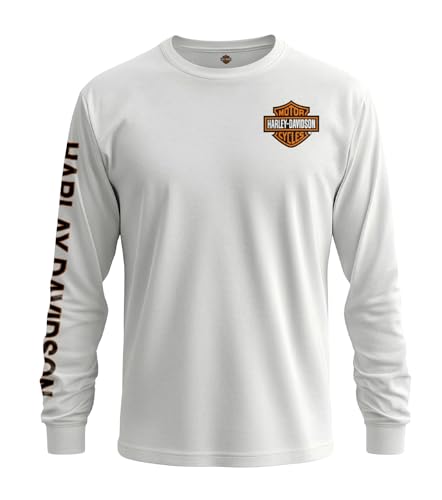 Harley-Davidson Military Exclusive Custom Camp Humphreys Mens Long Sleeve T-Shirt L (Large)