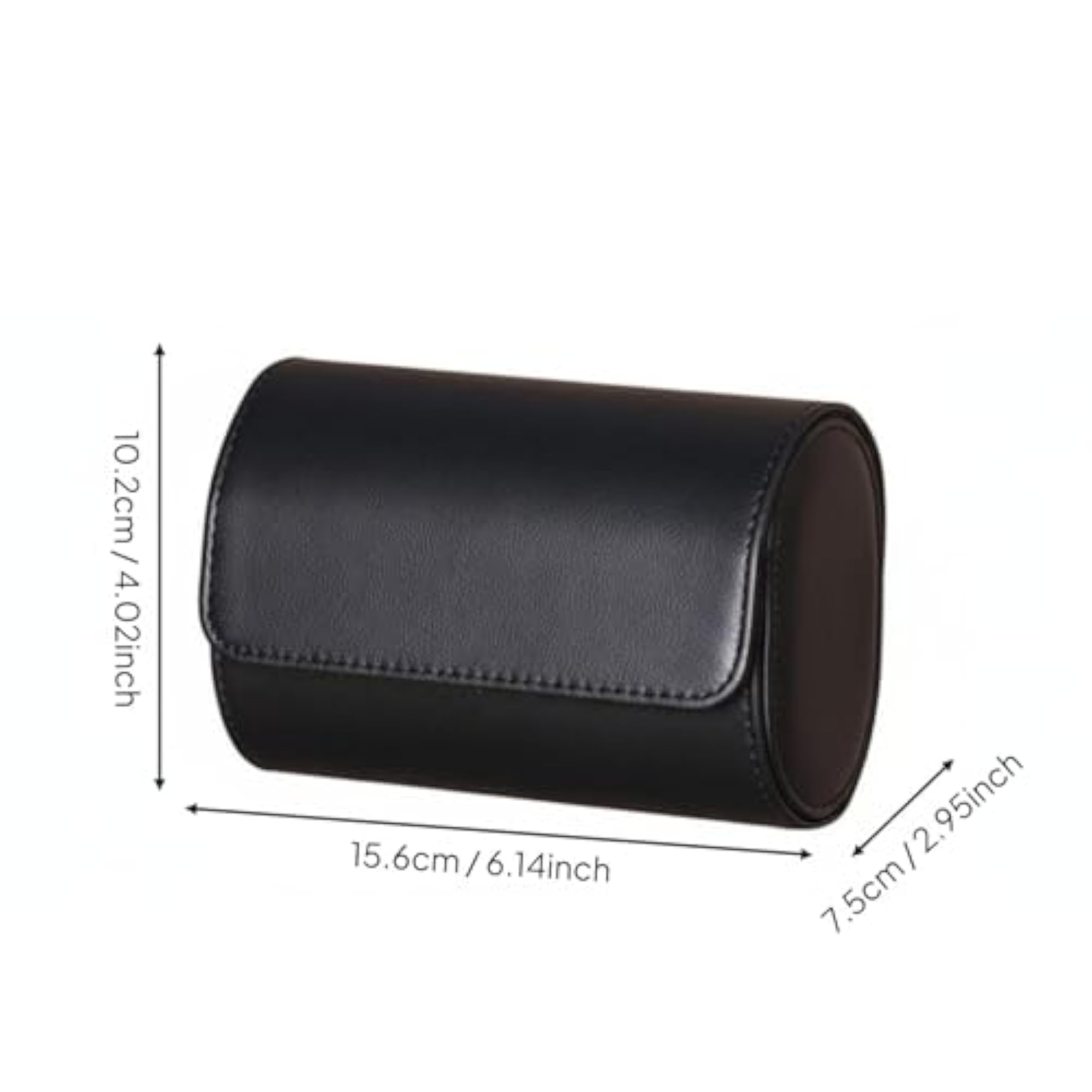 Leather Watch Travel Case with Removable Pillows