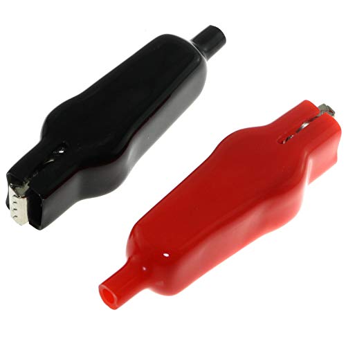 Ruiling 8-Pack 20A Insulated Alligator Clips Electric Circuit Test Testing Crocodile Clamps(4 Red+4 Black) #TOP3