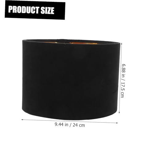 Pantalla de lámpara decorativa negra para un salón sofisticado y cálido 3