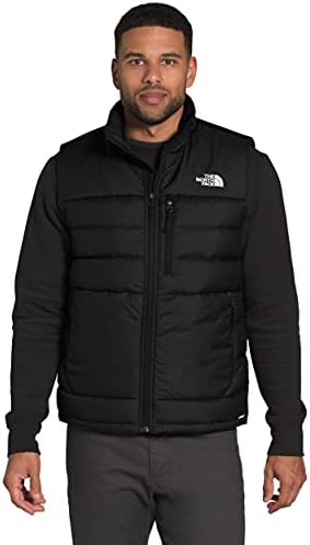 THE NORTH FACE Men's Aconcagua Insulated Vest - Sleeveless Puffer Vest for Men, TNF Black, S