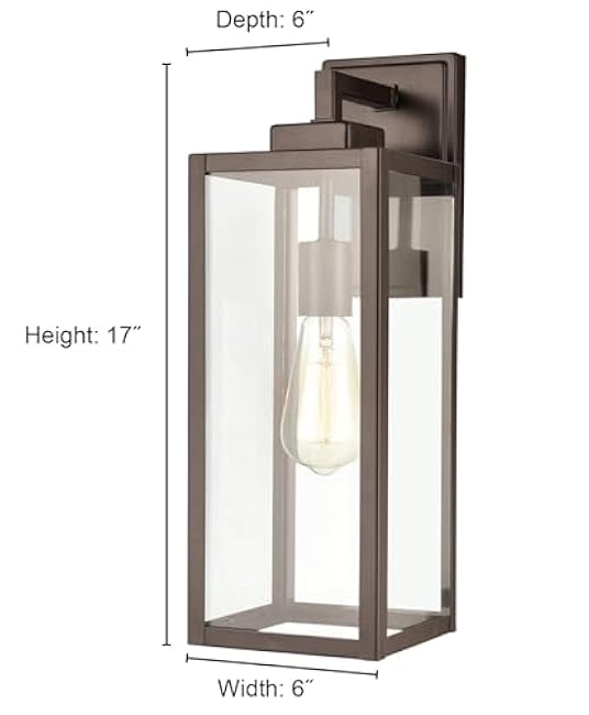 ML Lighting 60081-PBK 1-Light Outdoor Wall Sconce, Powder Coated Black