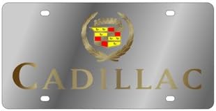 Eurosport Daytona- Compatible with -, Cadillac - Stainless Steel License Plate