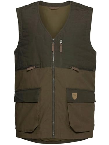 K & S Herren Schießweste Jagdweste Jagd Hundeführer Weste für Links- und Rechtsschützen Oliv Braun Schwarz (DE/NL/SE/PL, Alphanumerisch, S, Regular, Regular, Oliv)