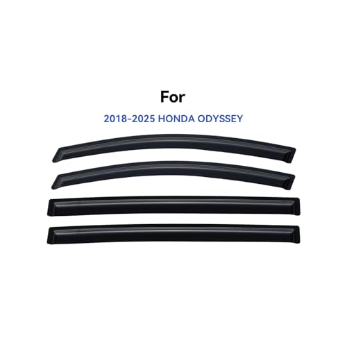 Image of Window Visors Rain Guards for 2018-2026 Honda Odyssey, Out-Channel Window Vent Wind Deflectors Visors Shades for 18 19 20 21 22 23 24 25 26 Odyssey