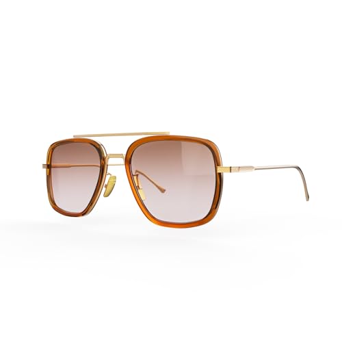 Polarized Sunglasses for Men Women Vintage UV400 Classic Iron-Inspired Hero Style Pilot Sunglasses3