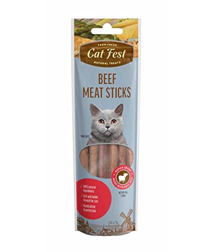Cat Fest Meat Sticks Beef For 45G