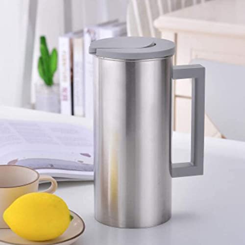 Jarra de acero inoxidable duradera con acabado gris elegante 8