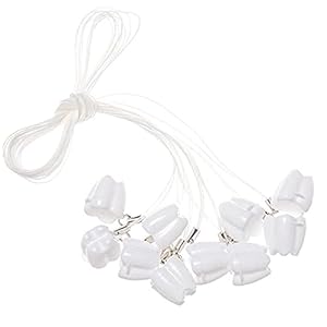 Ruluti 10 stks Tanden Bespaart Doos, Baby Mini Tooth Organizer Tanden Souvenir Doos voor Kinderen Meisjes (wit)