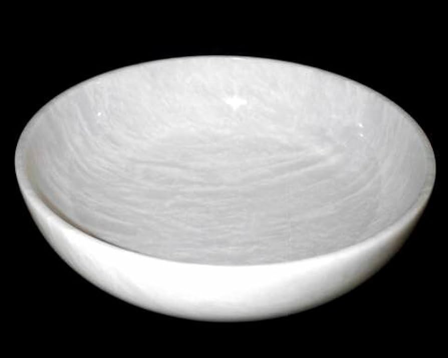 Amazon.co.jp: ホワイト大理石ボウル、ホワイトフルーツボウル – 大