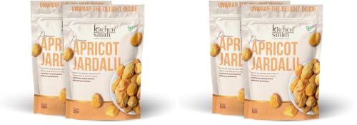 Image of KitchenSmith Apricot Jardalu - Pack of 4 (250gm Each) | Exotics Dry Fruits | Apricots Jardalu (with Seeds) | Naturally Sourced, No Added Sugar, Rich In Vitamins & Juicy