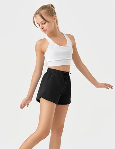 JOCMIC Girls Athletic Shorts with Liner 2 in 1 High Waist Running Short for Basketball Volleyball Tennis4