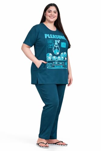 Image of In Love Women's Plus Size Longline T-Shirt with Side Pocket, 3 /4 Sleeve, Crew Neck