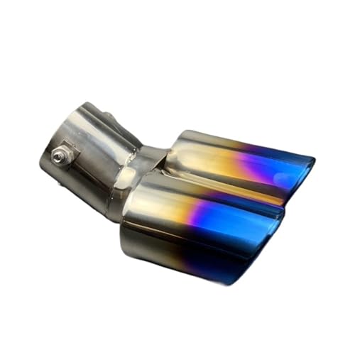 Embout d'échappement de style bleu métallisé compatible Fiat Sedici Linea