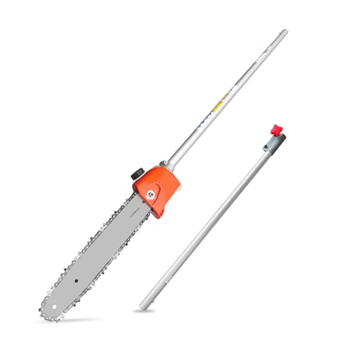 Bellstafairy Extension Pole Saw Attachment + Pole Saw Attachment Fits for WeedEater Hus 28LD and Most Brand String Trimmer head ;Brushcutterhead and Lithium-ion Multi Head System (Sliver)