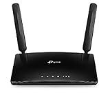 TP-Link TL-MR6400 - Router 4G LTE WiFi (Cat 4), Velocidad hasta 300 Mpbs, MicroSim, Puerto Ethernet LAN/WAN, Antena Desmontable, sin configuración, Compatible con Todos los operadores, Color Negro