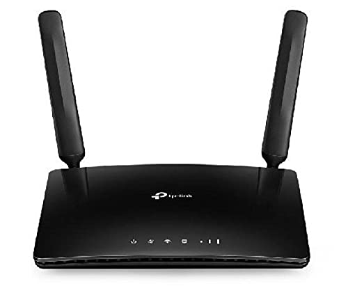 TP-Link TL-MR6400 - Router 4G LTE WiFi (Cat 4), Velocidad hasta 300 Mpbs, MicroSim, Puerto Ethernet LAN/WAN, Antena Desmontable, sin configuración, Compatible con Todos los operadores, Color Negro